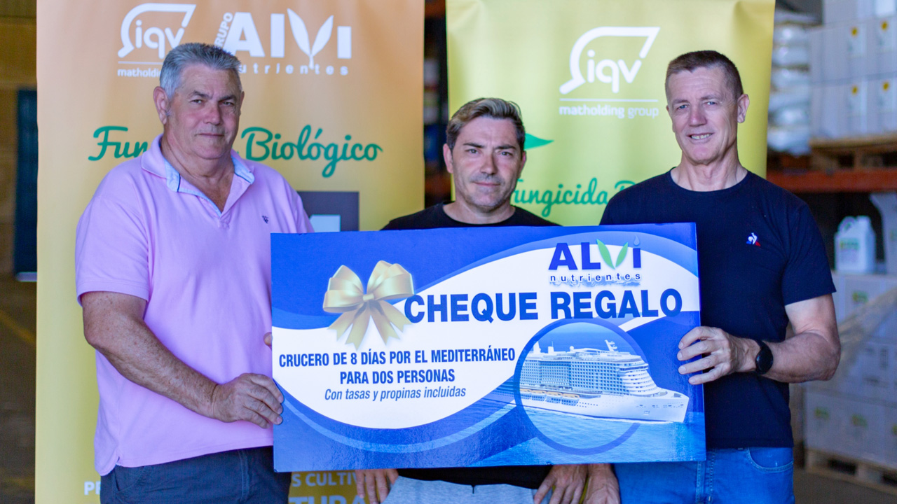 Entrega del premio del sorteo de ALVI Nutrientes